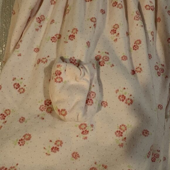 Ralph Lauren Baby Girl Set Long Sleeve Dress Bloomers Pink Flowers Collar 9 mo - Picture 3 of 16